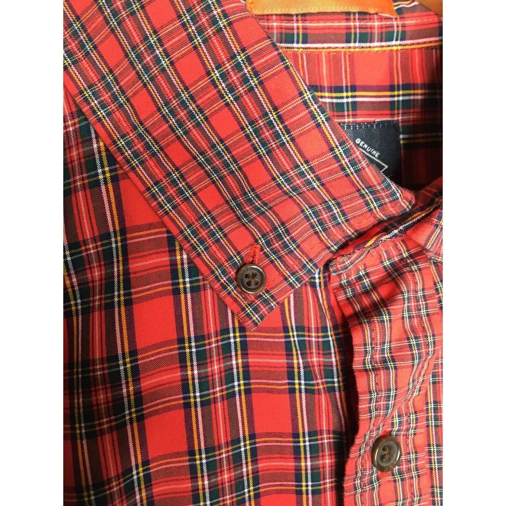 NWT St Johns Bay Shirt Men's S Long Sleeve Plaid Gorpcore 90's Grunge Indie - Picture 10 of 13